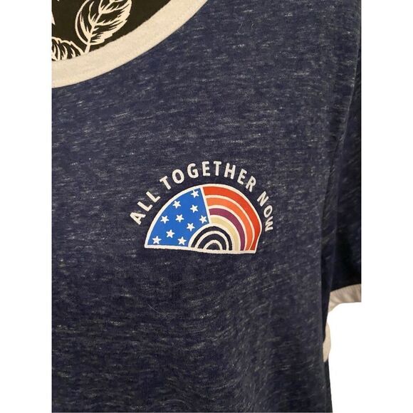 Old Navy All Together Now T Shirt Sz Xxl Rainbow Peace - Picture 5 of 10